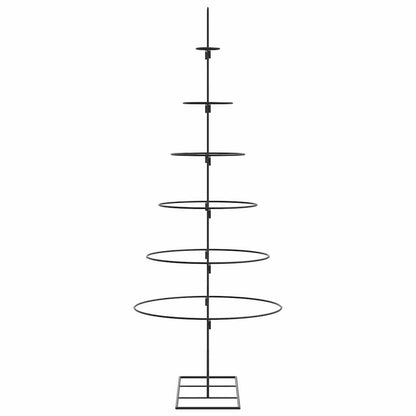 Kerstdecoratie kerstboom 150 cm metaal zwart