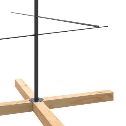 Kerstdecoratie Kerstboom Met Houten Basis Metaal
