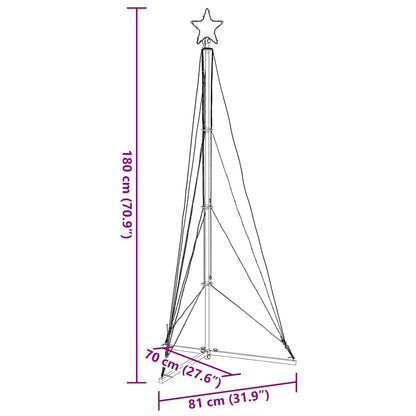 LED-kerstboom 363 LEDs warm wit 182 cm
