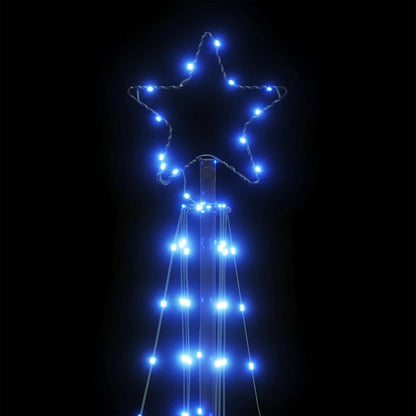 LED-kerstboom 363 LEDs 182 cm blauw