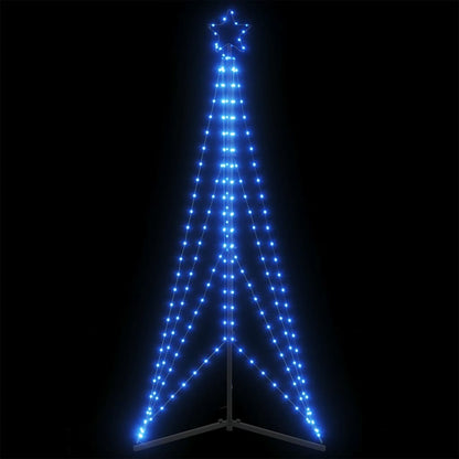 LED-kerstboom 363 LEDs 182 cm blauw