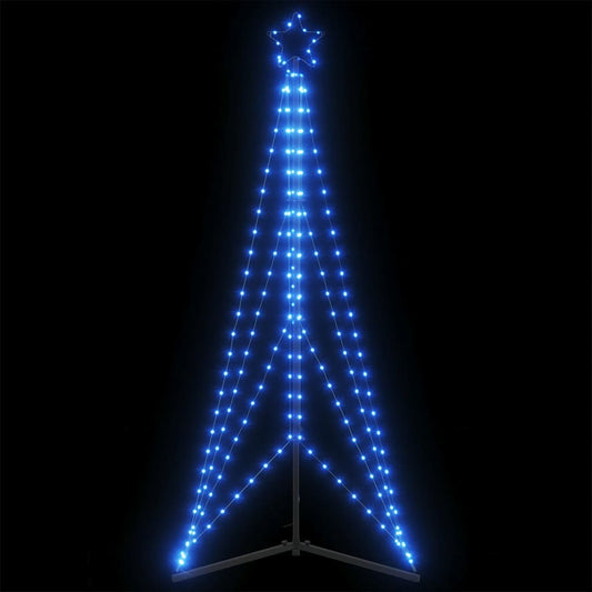 LED-kerstboom 363 LEDs 182 cm blauw