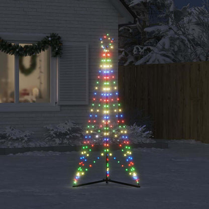 LED-kerstboom 363 LEDs kleurrijk 182 cm