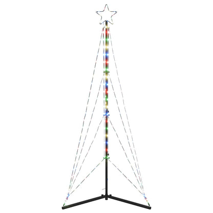 LED-kerstboom 363 LEDs kleurrijk 182 cm
