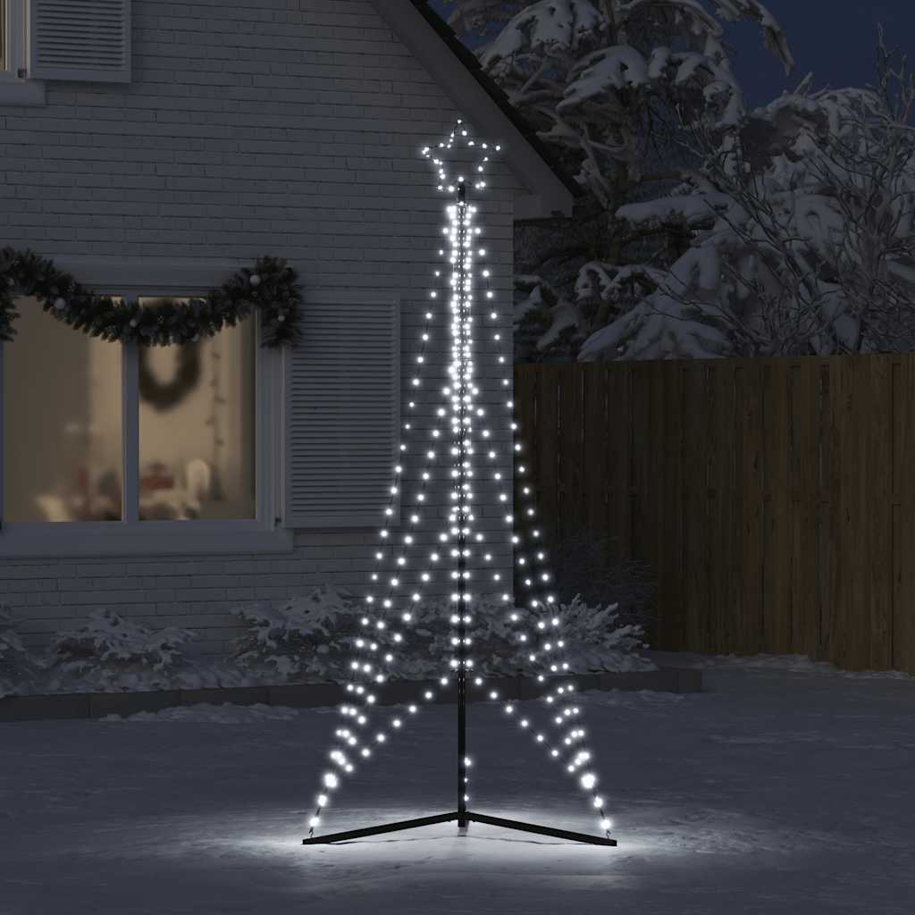 LED-kerstboom 483 LEDs koud wit 240 cm