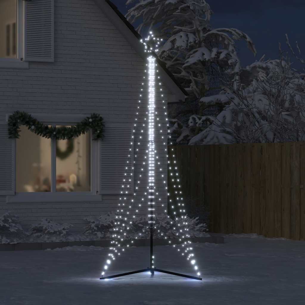 LED-kerstboom 525 LEDs koud wit 302 cm