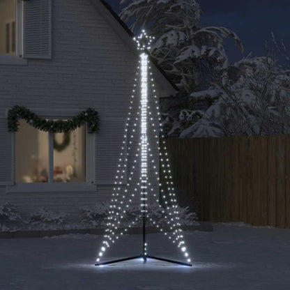 LED-kerstboom 525 LEDs koud wit 302 cm