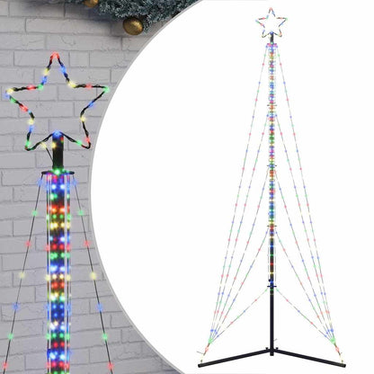LED-kerstboom 525 LEDs kleurrijk 302 cm