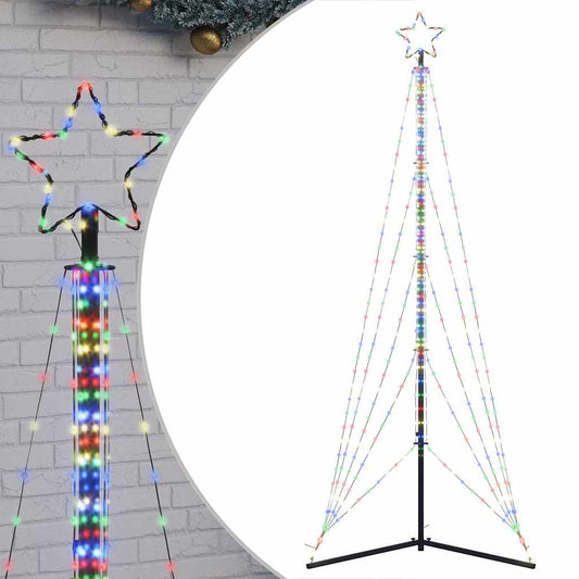 LED-kerstboom 525 LEDs kleurrijk 302 cm