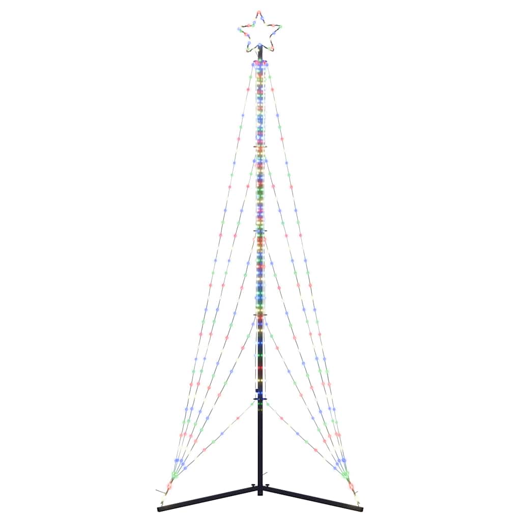 LED-kerstboom 525 LEDs kleurrijk 302 cm