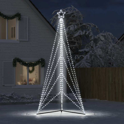 LED-kerstboom 615 LEDs koud wit 404,5 cm