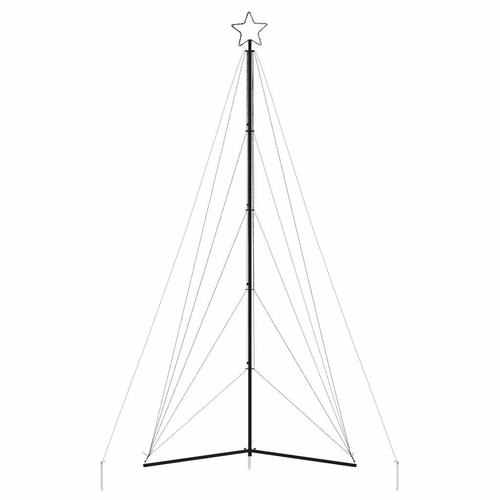 LED-kerstboom 615 LEDs koud wit 404,5 cm
