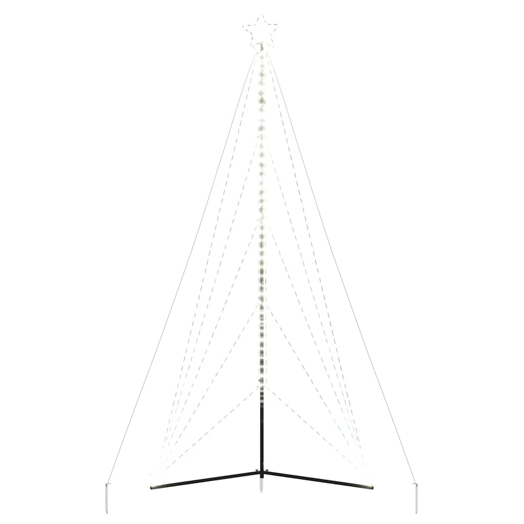LED-kerstboom 615 LEDs koud wit 404,5 cm