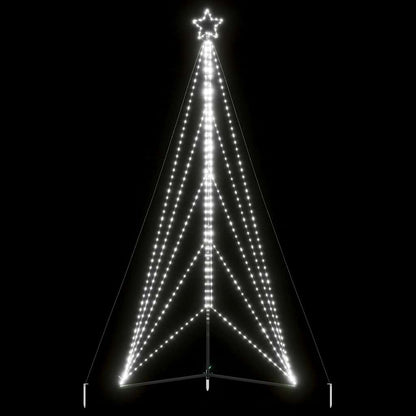 LED-kerstboom 615 LEDs koud wit 404,5 cm