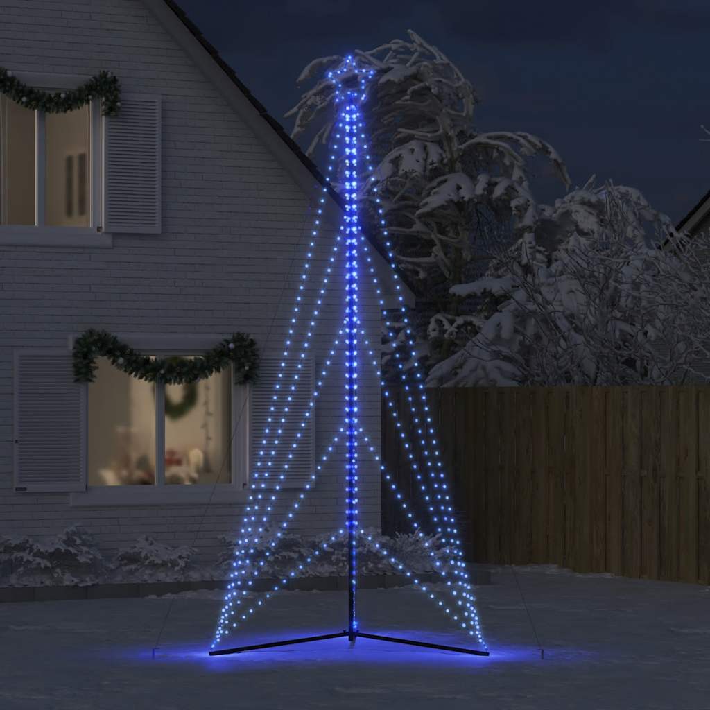 LED-kerstboom 615 LEDs 404,5 cm blauw