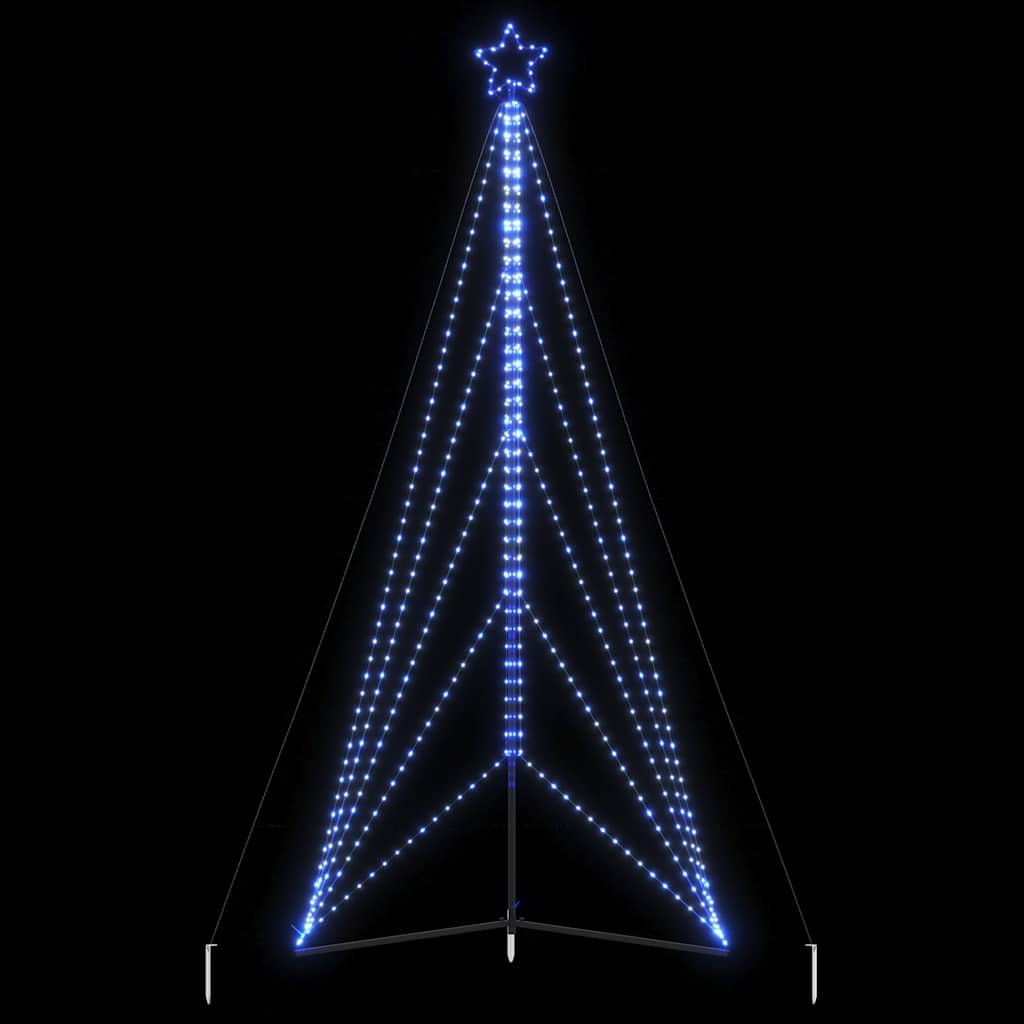 LED-kerstboom 615 LEDs 404,5 cm blauw