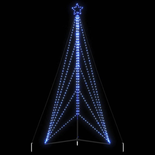 LED-kerstboom 615 LEDs 404,5 cm blauw