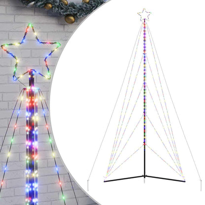 LED-kerstboom 615 LEDs kleurrijk 404,5 cm