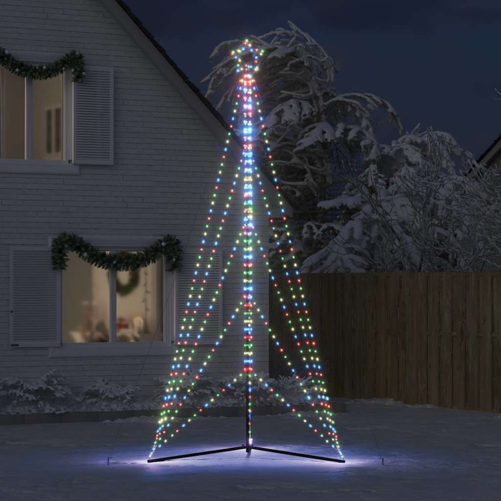 LED-kerstboom 615 LEDs kleurrijk 404,5 cm
