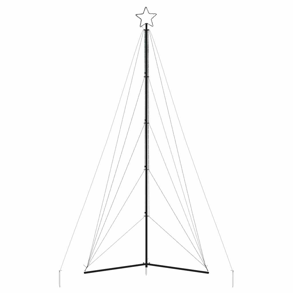 LED-kerstboom 615 LEDs kleurrijk 404,5 cm