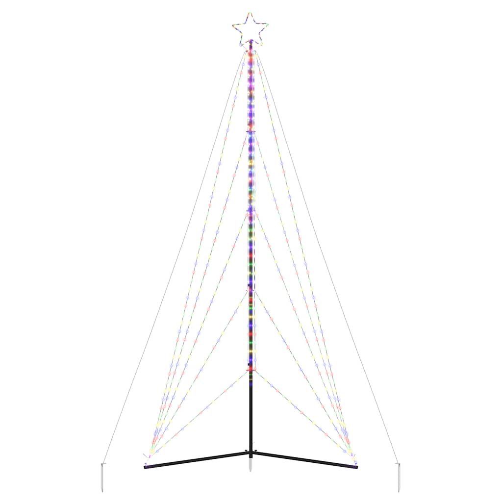 LED-kerstboom 615 LEDs kleurrijk 404,5 cm