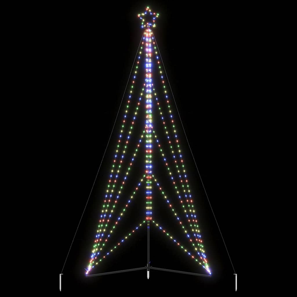 LED-kerstboom 615 LEDs kleurrijk 404,5 cm