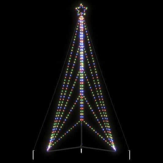 LED-kerstboom 615 LEDs kleurrijk 404,5 cm