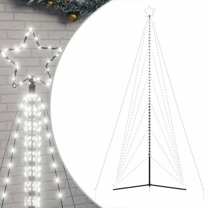LED-kerstboom 861 LEDs koud wit 478 cm