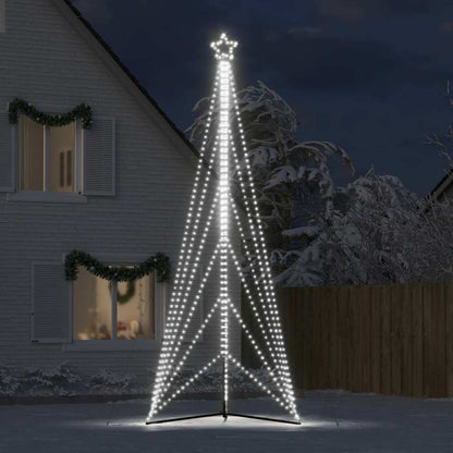 LED-kerstboom 861 LEDs koud wit 478 cm