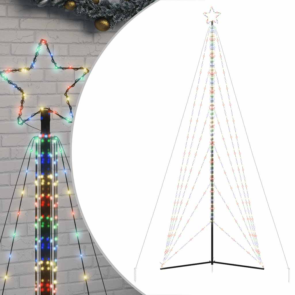 LED-kerstboom 861 LEDs kleurrijk 478 cm
