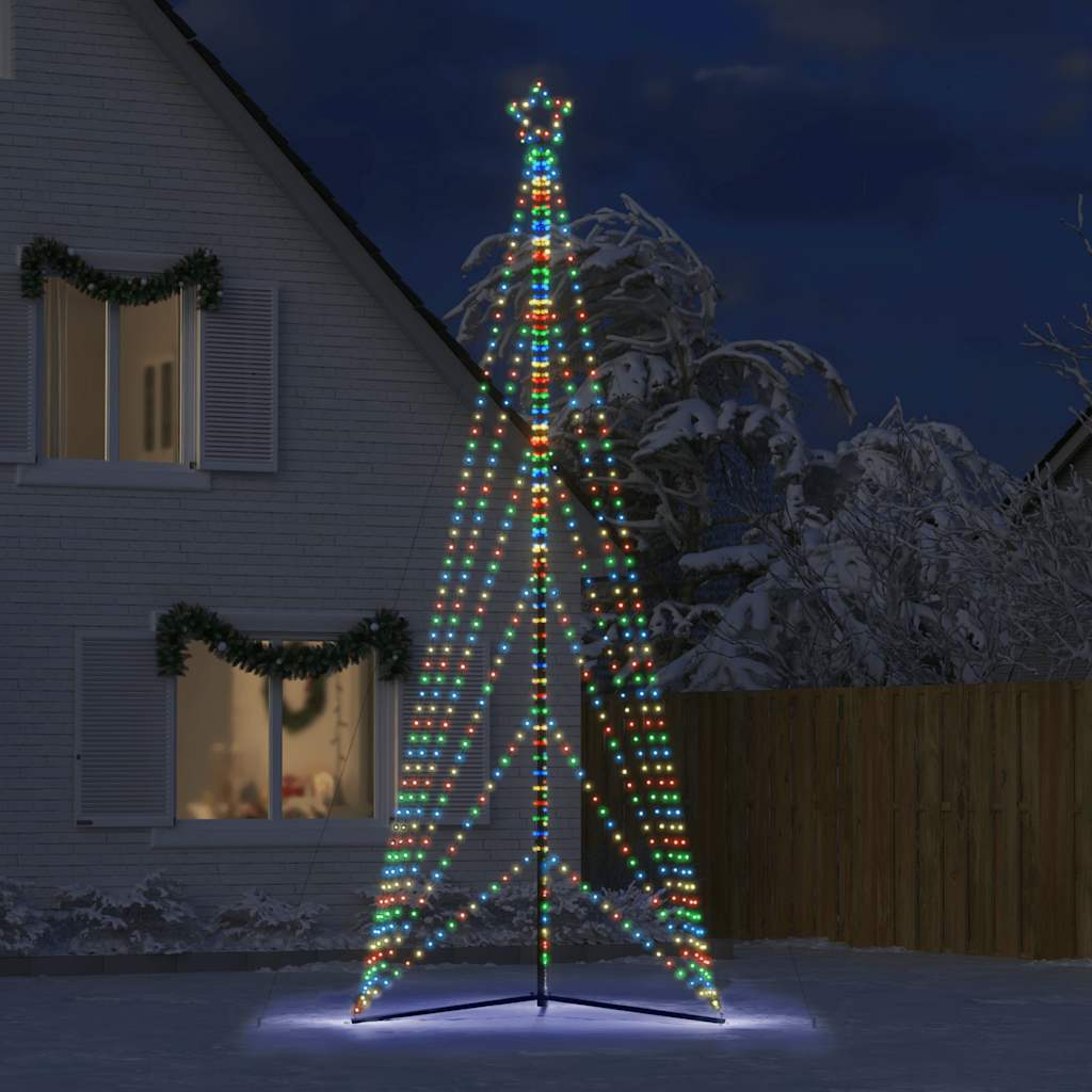 LED-kerstboom 861 LEDs kleurrijk 478 cm