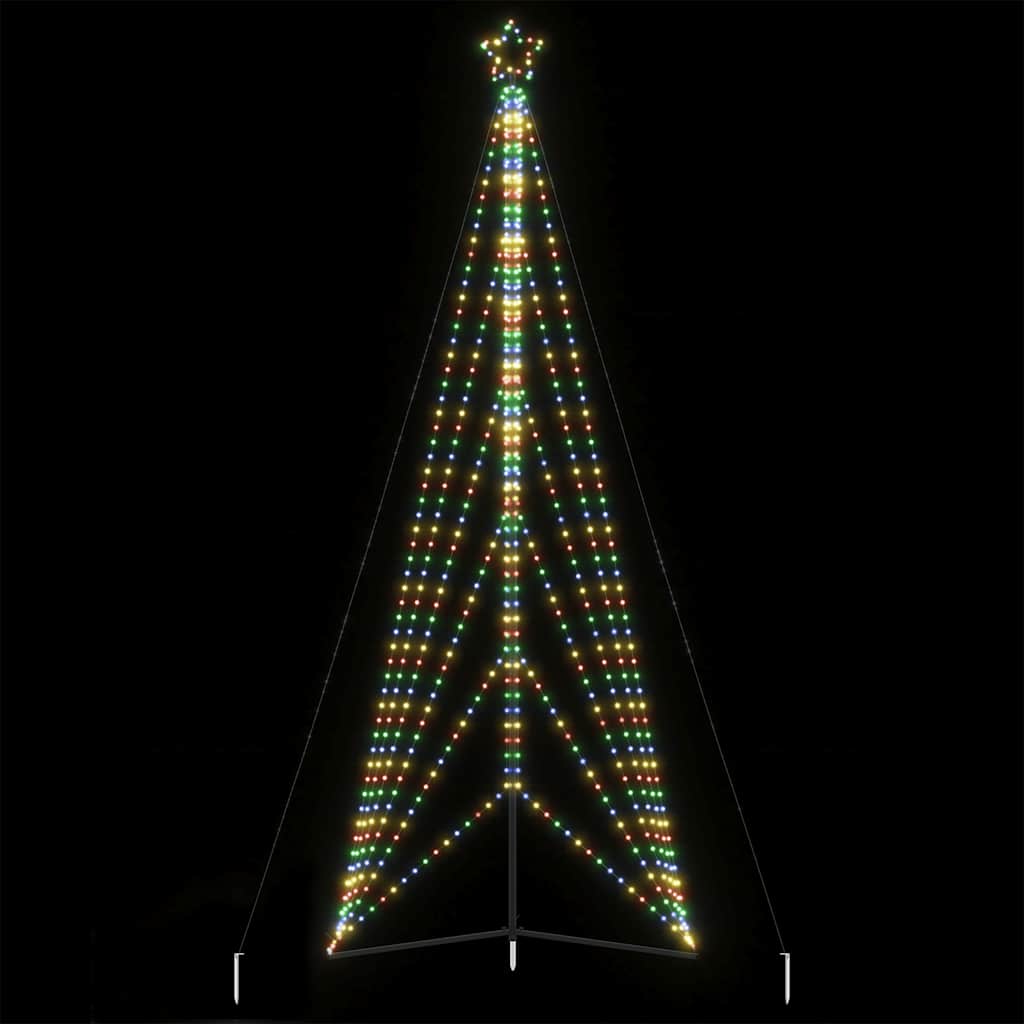 LED-kerstboom 861 LEDs kleurrijk 478 cm