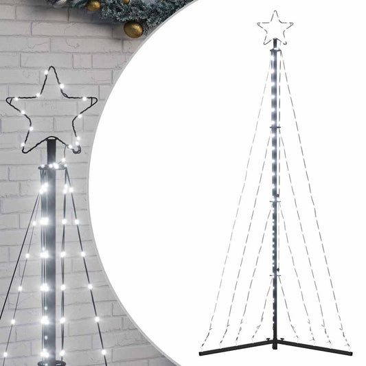 LED-kerstboom 339 LEDs koud wit 187 cm