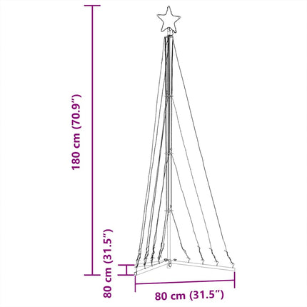Led-Kerstboom 339 Leds Koud Wit 187 Cm