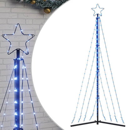 LED-kerstboom 339 LEDs 187 cm blauw