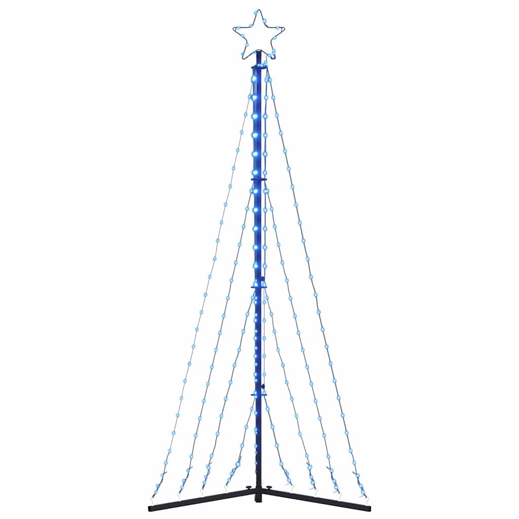 LED-kerstboom 339 LEDs 187 cm blauw