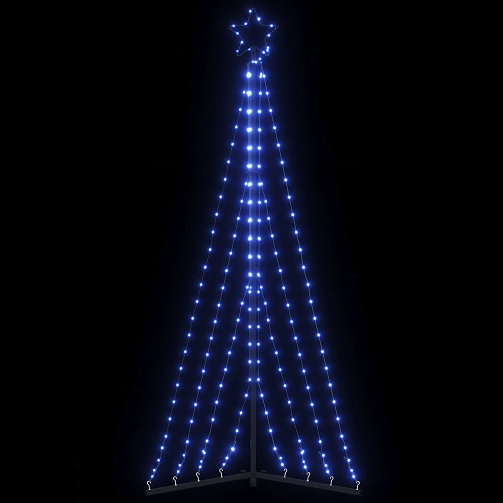 LED-kerstboom 339 LEDs 187 cm blauw