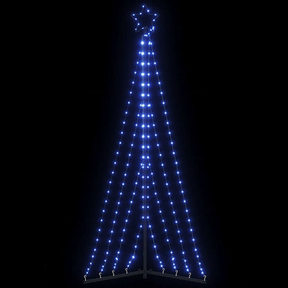 LED-kerstboom 339 LEDs 187 cm blauw