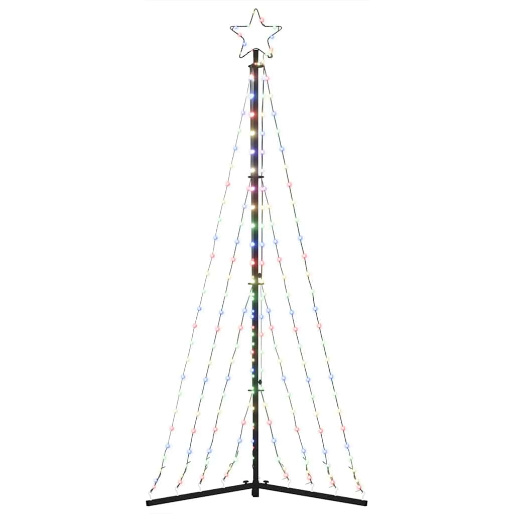 LED-kerstboom 339 LEDs kleurrijk 187 cm