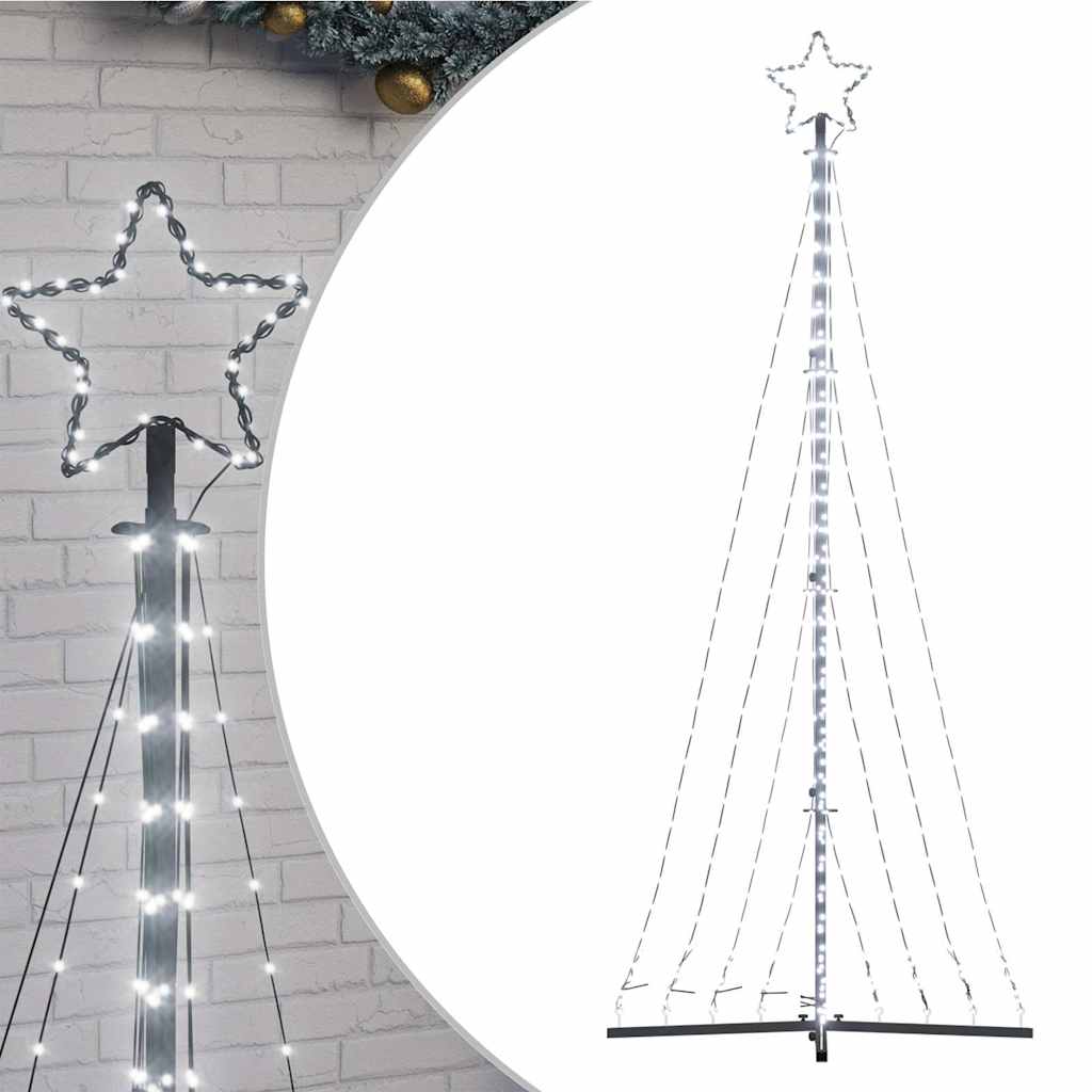 LED-kerstboom 447 LEDs koud wit 250 cm