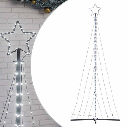 LED-kerstboom 447 LEDs koud wit 250 cm