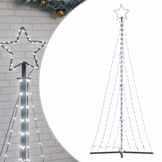 LED-kerstboom 447 LEDs koud wit 250 cm