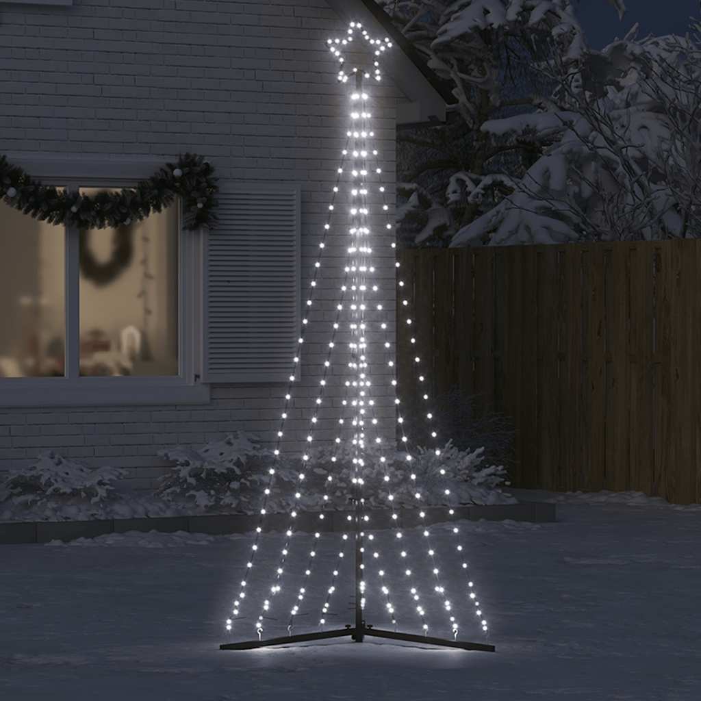 LED-kerstboom 447 LEDs koud wit 250 cm