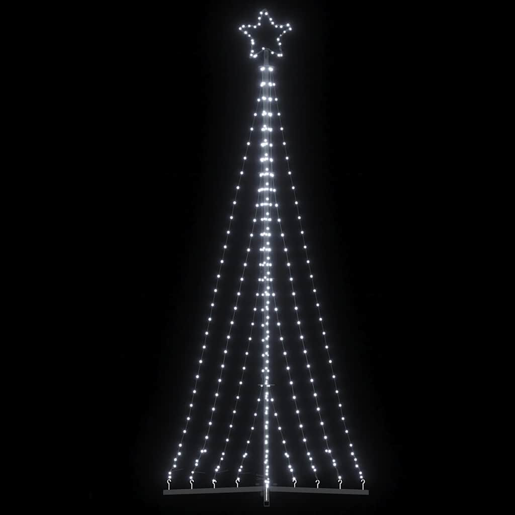 LED-kerstboom 447 LEDs koud wit 250 cm
