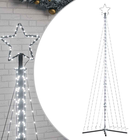 LED-kerstboom 495 LEDs koud wit 300,5 cm