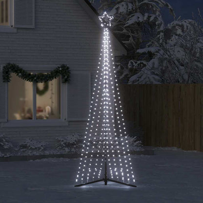 LED-kerstboom 495 LEDs koud wit 300,5 cm