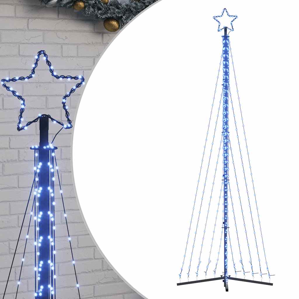 LED-kerstboom 495 LEDs 300,5 cm blauw