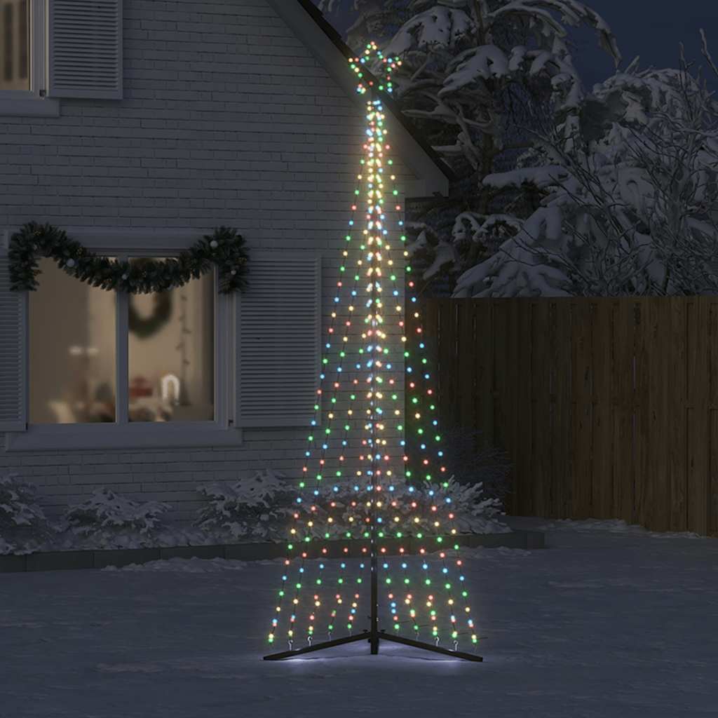 LED-kerstboom 495 LEDs kleurrijk 300,5 cm