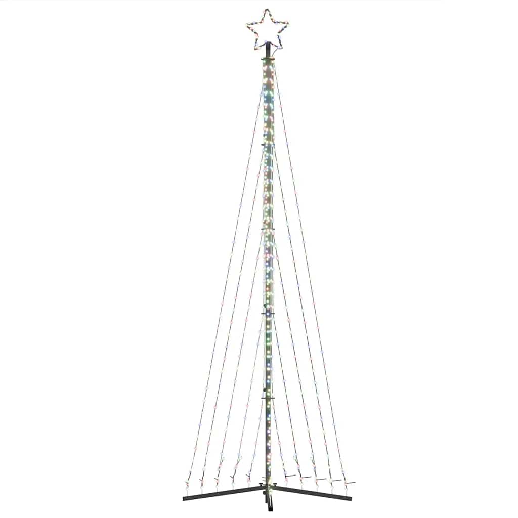 LED-kerstboom 495 LEDs kleurrijk 300,5 cm