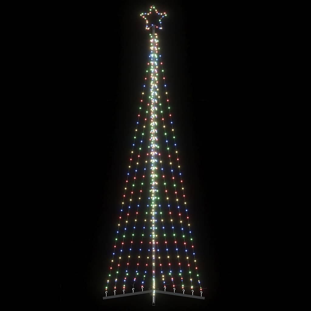 LED-kerstboom 495 LEDs kleurrijk 300,5 cm
